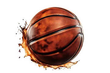 Poster - basketball isolated on white background. generated by AI.