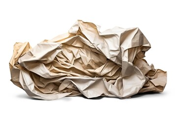 Aufkleber - crumpled paper. Generated by AI.