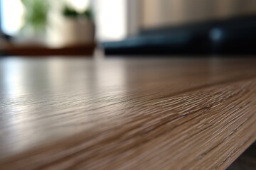 Poster - laminate in a residential building. AI generated.