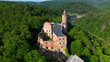 Grodno Castle on top of Mount Choina, Poland.