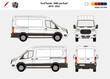 01 Ford Transit SWB Low Roof 19-22  Scale - 10%