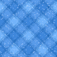 Poster - Seamless Abstract Background, Pattern of Colorful Figures and Elements