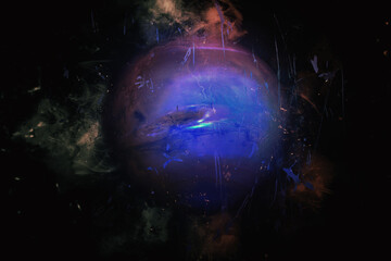 Wall Mural - planet art - neptune. science fiction art. solar system. elements of this image furnished by nasa
