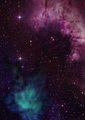 Wall Mural - small part of an infinite star field of space in the universe. 