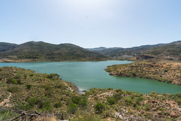 Wall Mural - Beninar Reservoir in the south of Andalusia