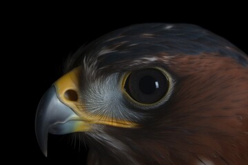 Poster - majestic bird of prey on a dark background