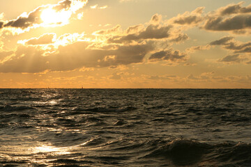 Wall Mural - Beautiful sunrise on the Black Sea - Crimea