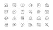 © RI Rafiq - Information technology line icons collection. Big UI icon set in a flat design. Thin outline icons pack.