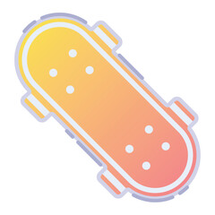 Sticker - Isolated colored skateboard sport icon Vector illustration