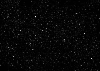 Wall Mural - night sky with stars. space background. raster illustration