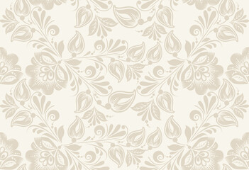 Sticker - Vintage floral seamless pattern. . Seamless texture with flowers. Endless floral pattern.