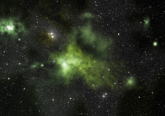 Wall Mural - small part of an infinite star field of space in the universe. 