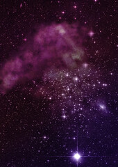 Wall Mural - small part of an infinite star field of space in the universe. elements of this image furnished by n