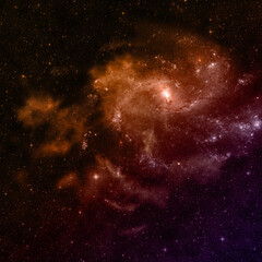Wall Mural - star field in space a nebulae and a gas congestion. 
