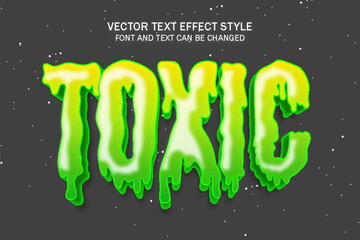 toxic water melting slime liquid typography editable text effect font style template background desi