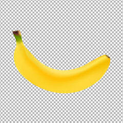 Wall Mural - Banana With Gradient Mesh, Vector Illustration