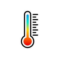 Wall Mural - thermometer icon