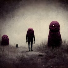 Lumps Are People Too Horror Creepy Macabre Eldritch Mysterious Surreal 