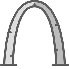 Wall Mural - gateway arch two tone icon