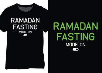 Poster - Ramadan Fasting Mode On, Ramadan Typography, Ramadan Motivational Typography Vector Design