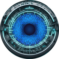 Wall Mural - eye cyber circuit future technology concept background