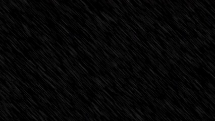 Wall Mural - 3D rendered animation of heavy rainfall isolated on the empty black background