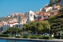 View Of Old Town And Church Of St. Dominic. Sibenik, Croatia