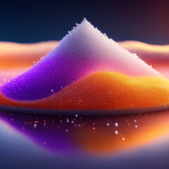 Wall Mural - abstract light background - Salt and Sugar Fantasy - Colorful Powder - Generative AI