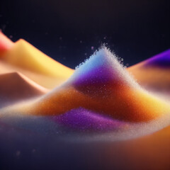 Wall Mural - background - Salt and Sugar Fantasy - Colorful Powder - Generative AI