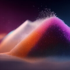 Wall Mural - background - Salt and Sugar Fantasy - Colorful Powder - Generative AI