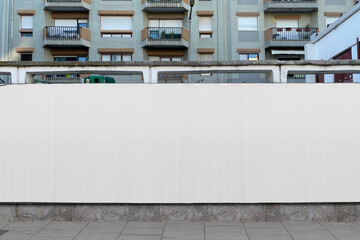 Wall Mural - Blank Billboard Mockup on Street Wall