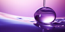 Purple Droplet, Purple Water Droplet Collision, Generative Ai