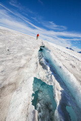 Wall Mural - Hike on the glacier