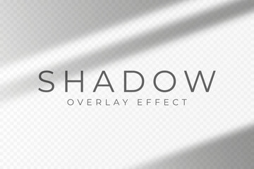 Leinwandbilder - Shadow overlay effect. Transparent soft light and shadows in geometric shapes, natural lighting scene. Mockup of abstract transparent shadow overlay effect and natural lightning. Vector