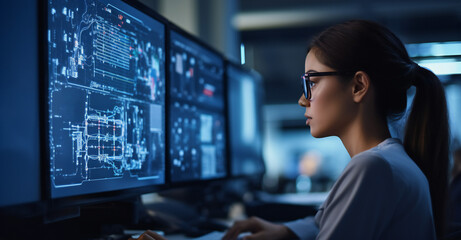 Woman Software Engineer, Hacker, Computer Specialist