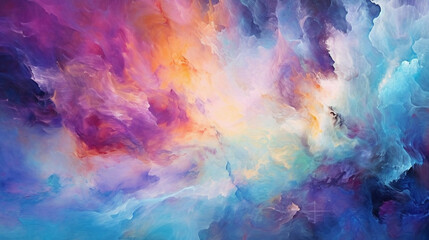 abstract cosmic nebula background with clouds