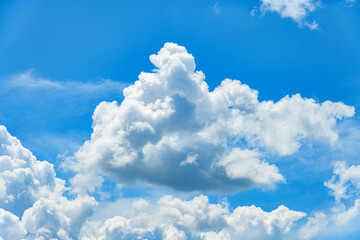 Wall Mural - Blue sky background with clouds. Sky clouds background.