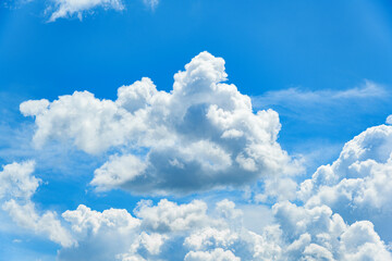 Wall Mural - Blue sky background with clouds. Sky clouds background.