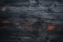 Dark Charred Wood Planks Background.