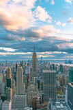 Fototapeta  - Aerial view over Manhattan. New York from a helicopter