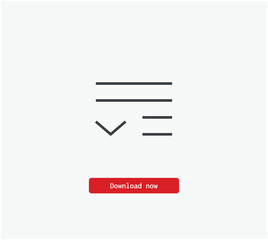 Poster - Align vector icon. Symbol in Line Art Style for Design, Presentation, Website or Mobile Apps Elements, Logo. Pixel vector graphics - Vector