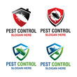 collection pest control logo design vector.