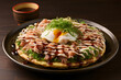 Delicious Japanese Traditional Pizza Okonomiyaki, Japanese pancake