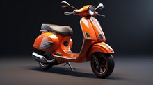 Vespa Scooter Background, Generated By AI