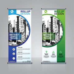 professional business roll up banner design template	