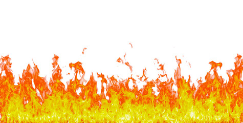 Aufkleber - Fire flame on transparent background isolated png..