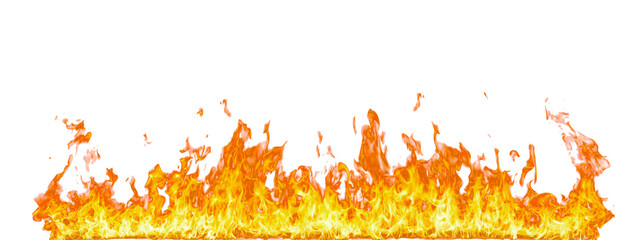 Aufkleber - Fire flame on transparent background isolated png..