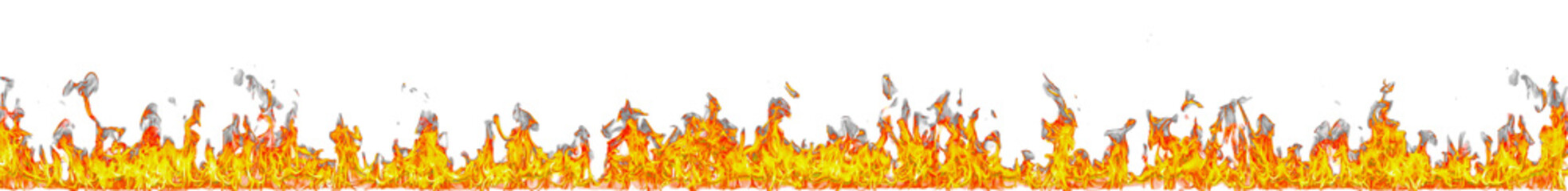 Aufkleber - Fire flame on transparent background isolated png..