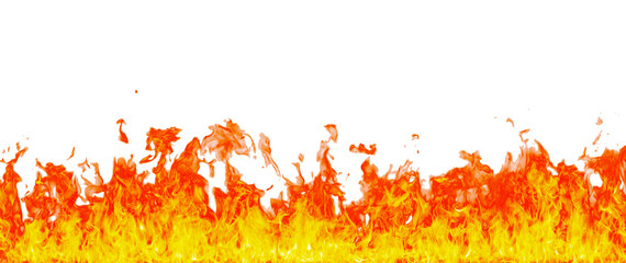 Aufkleber - Fire flame on transparent background isolated png..