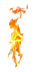 Aufkleber - Fire flame on transparent background isolated png..